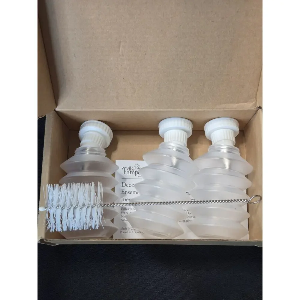 Pampered Chef Decorator Bottle Set 1585 Cookie & Cake Decorating New Never Used